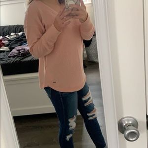 Hollister blush color sweater
